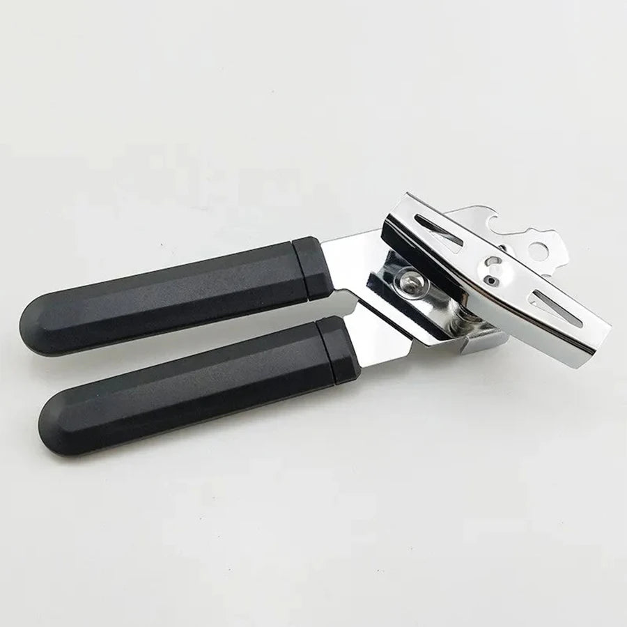 Heavy-Duty Stainless Steel Manual Can Opener – Easy-Grip Bottle Opener & Kitchen Gadget