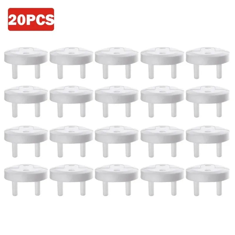 Childproof Baby Safety Socket Covers 10-Pack – European Outlet Plugs for Toddler Home Electrical Protection
