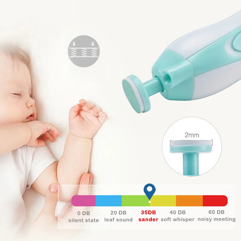 Safe Electric Nail Clipper Cutter Baby Nail Trimmer Manicure Pedicure Clipper Cutter Scissors Kids Infant Nail Care