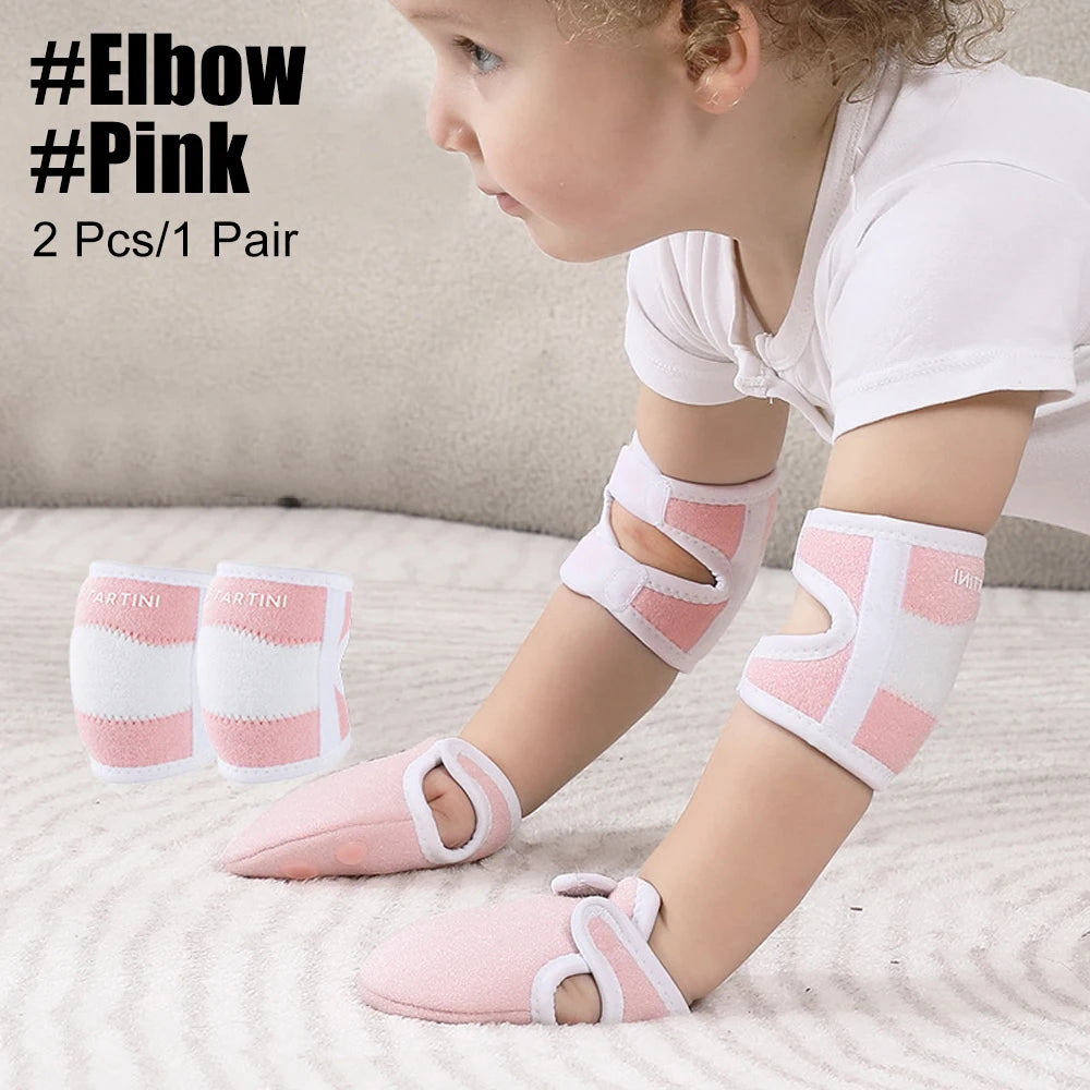 Baby Knee Pads for Crawling | Toddler Elbow & Knee Protectors | Adjustable Infant Crawler Safety Pads for Boys & Girls