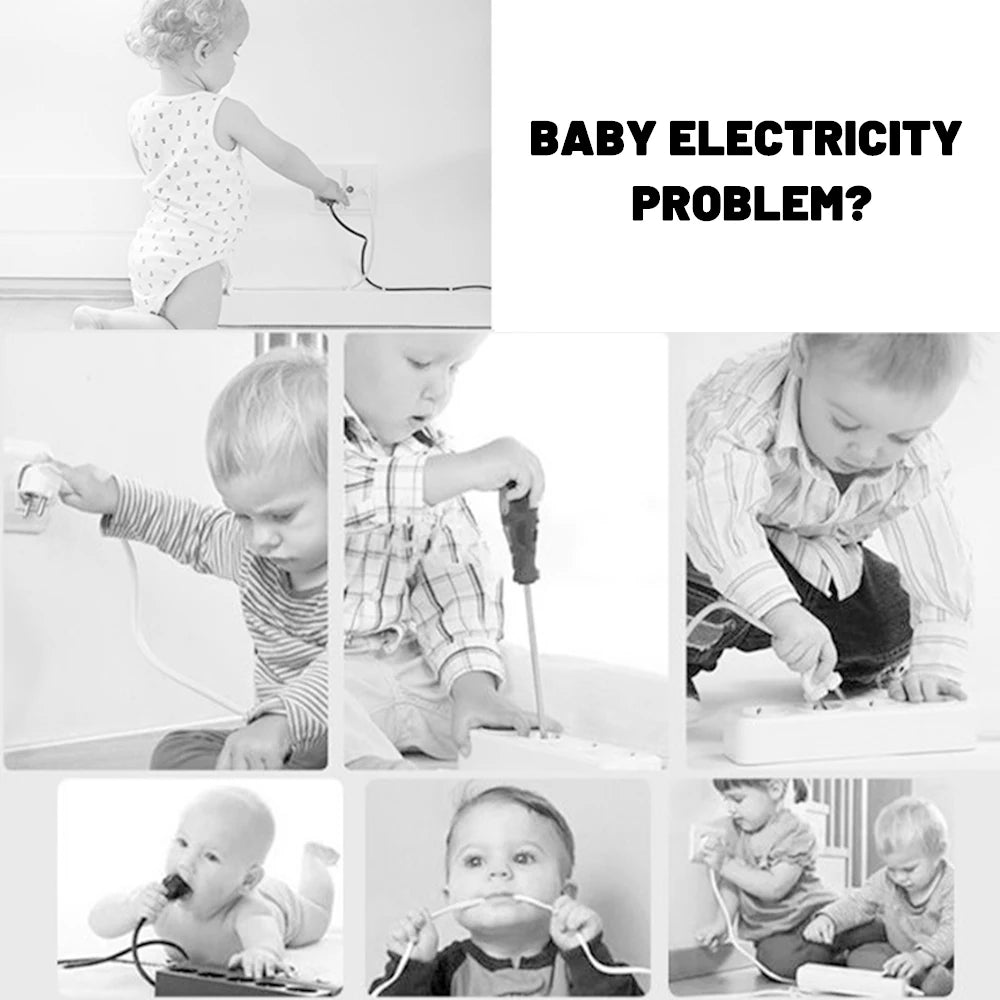Childproof Baby Safety Socket Covers 10-Pack – European Outlet Plugs for Toddler Home Electrical Protection