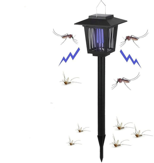Solar-Powered UV Bug Zapper – Outdoor & Indoor Waterproof Mosquito Killer Lamp with Portable Cordless Design