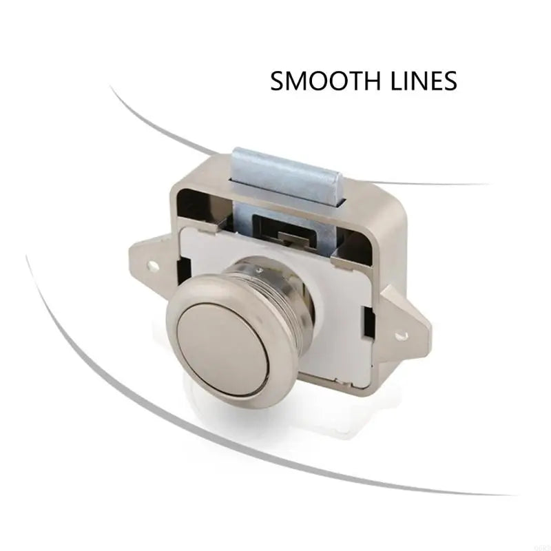 Universal Push Button Latches – Keyless Door Lock for Campers Furniture Cupboard Cabinet Hardware