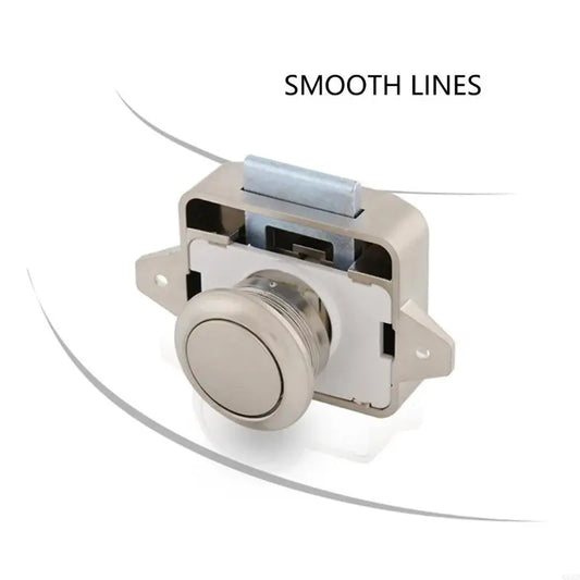 Universal Push Button Latches – Keyless Door Lock for Campers Furniture Cupboard Cabinet Hardware