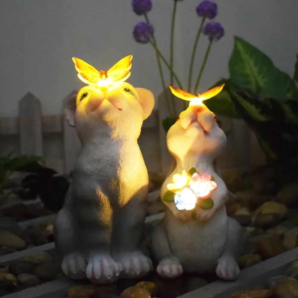 Solar Turtle Garden Outdoor Decor With Succulent Led Lights Solar Garden Statues Turtle Figurine For Yard Patio Balcony Backyard