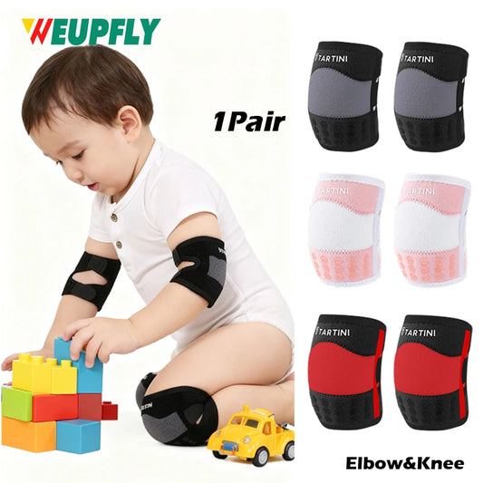 Baby Knee Pads for Crawling | Toddler Elbow & Knee Protectors | Adjustable Infant Crawler Safety Pads for Boys & Girls