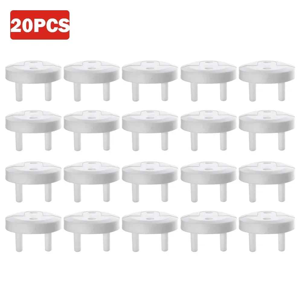 Childproof Baby Safety Socket Covers 10-Pack – European Outlet Plugs for Toddler Home Electrical Protection