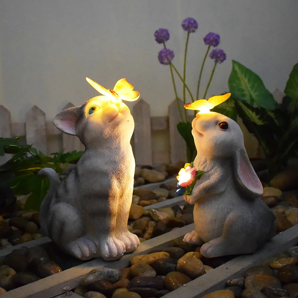 Solar Turtle Garden Outdoor Decor With Succulent Led Lights Solar Garden Statues Turtle Figurine For Yard Patio Balcony Backyard