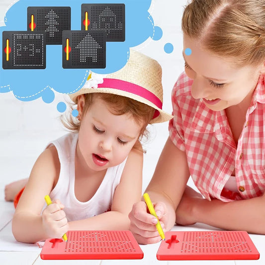 Magnetic Drawing Board for Toddlers | Educational Doodle Pad for Kids 1-3 Years