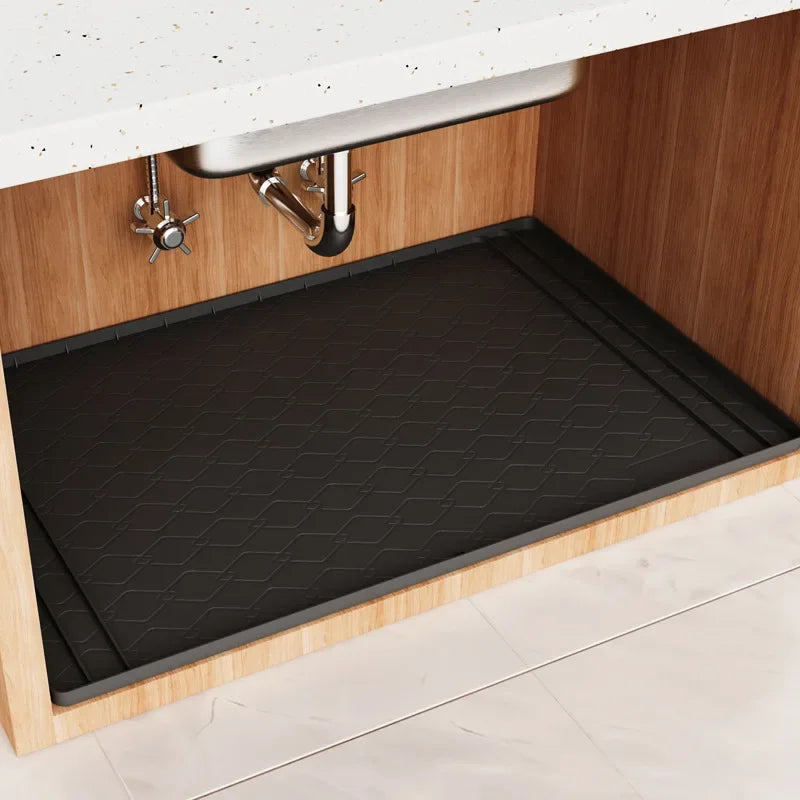 Silicone Under-Sink Waterproof Mat (2-Pack) – Under-Sink Protector & Waterproof Cabinet Mat