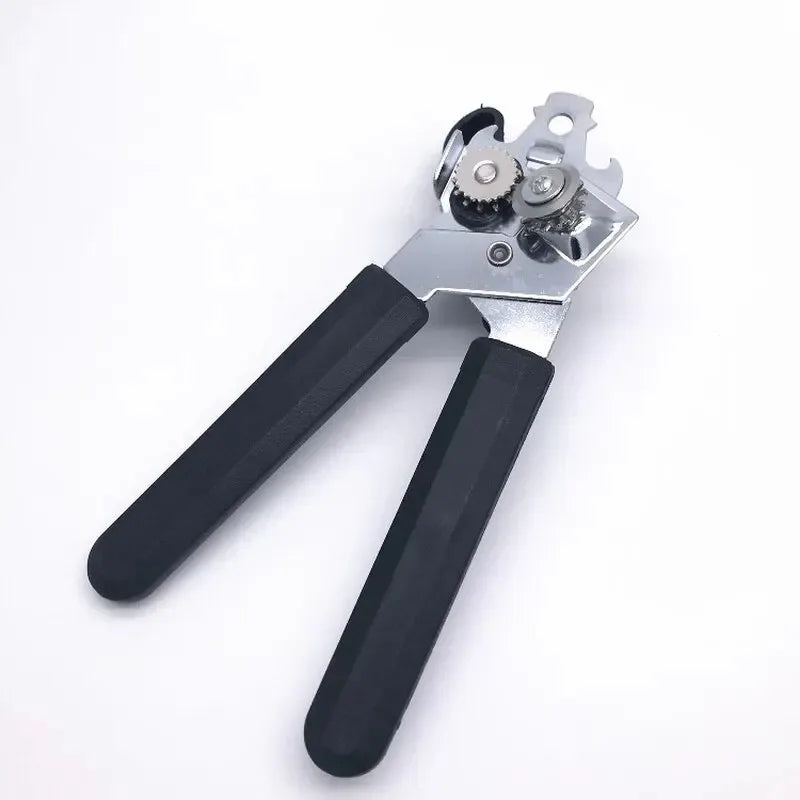 Heavy-Duty Stainless Steel Manual Can Opener – Easy-Grip Bottle Opener & Kitchen Gadget