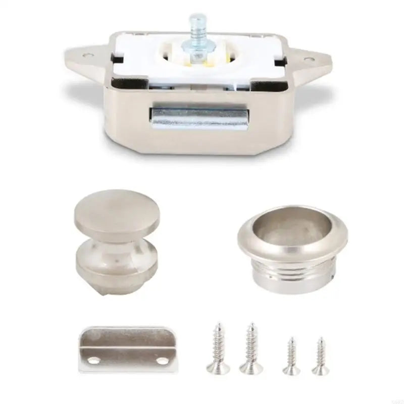 Universal Push Button Latches – Keyless Door Lock for Campers Furniture Cupboard Cabinet Hardware