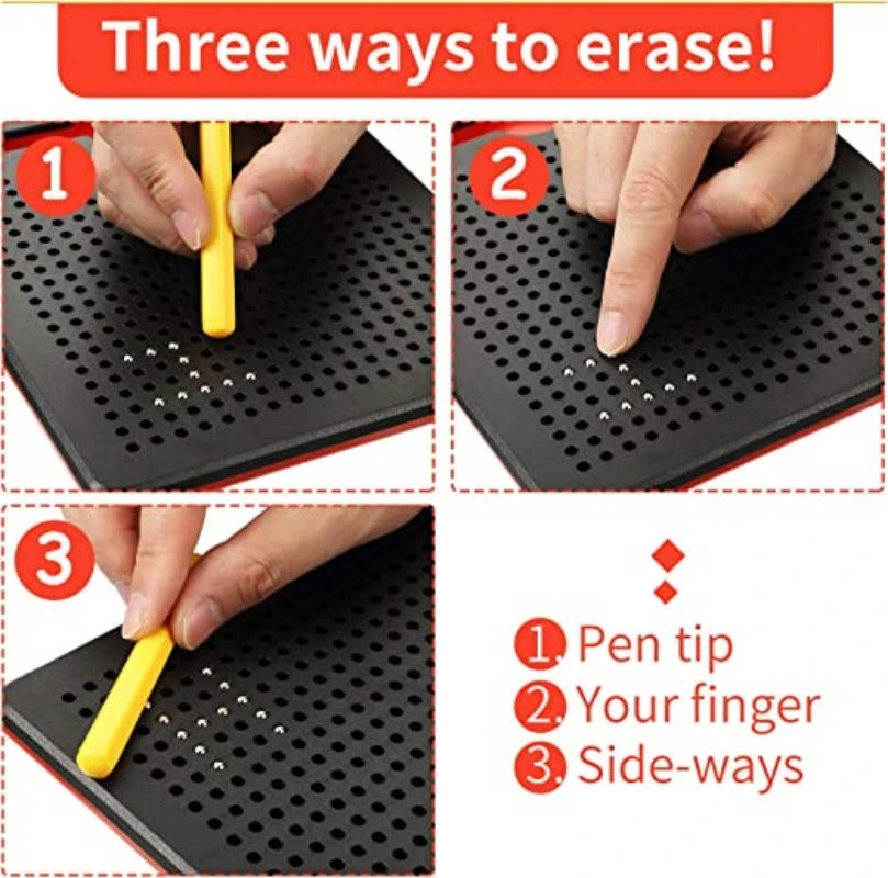 Children Magnetic Drawing Board for Kids Educational Doodle Board Tablet Writing Pad Travel Drawing Board for Toddlers 1-3 Years