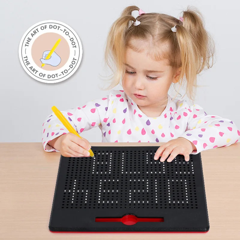 Children Magnetic Drawing Board for Kids Educational Doodle Board Tablet Writing Pad Travel Drawing Board for Toddlers 1-3 Years