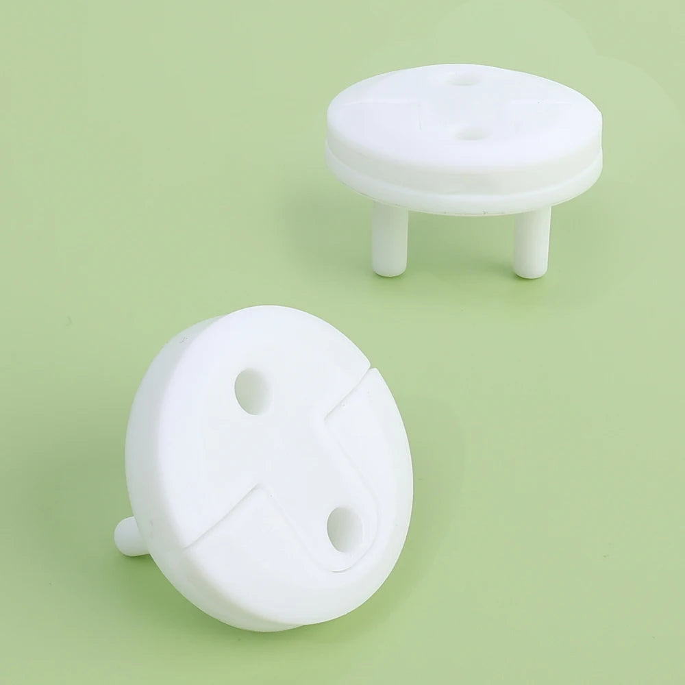 Childproof Baby Safety Socket Covers 10-Pack – European Outlet Plugs for Toddler Home Electrical Protection